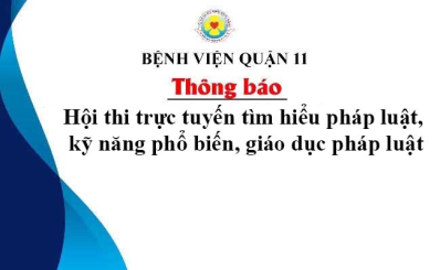 Hội thi trực tuyến tìm hiểu pháp luật, kỹ năng phổ biến, giáo dục pháp luật